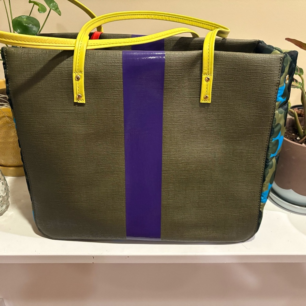 Orla Kiely Columbo Tote - Cosmos Green - Picture 3 of 7